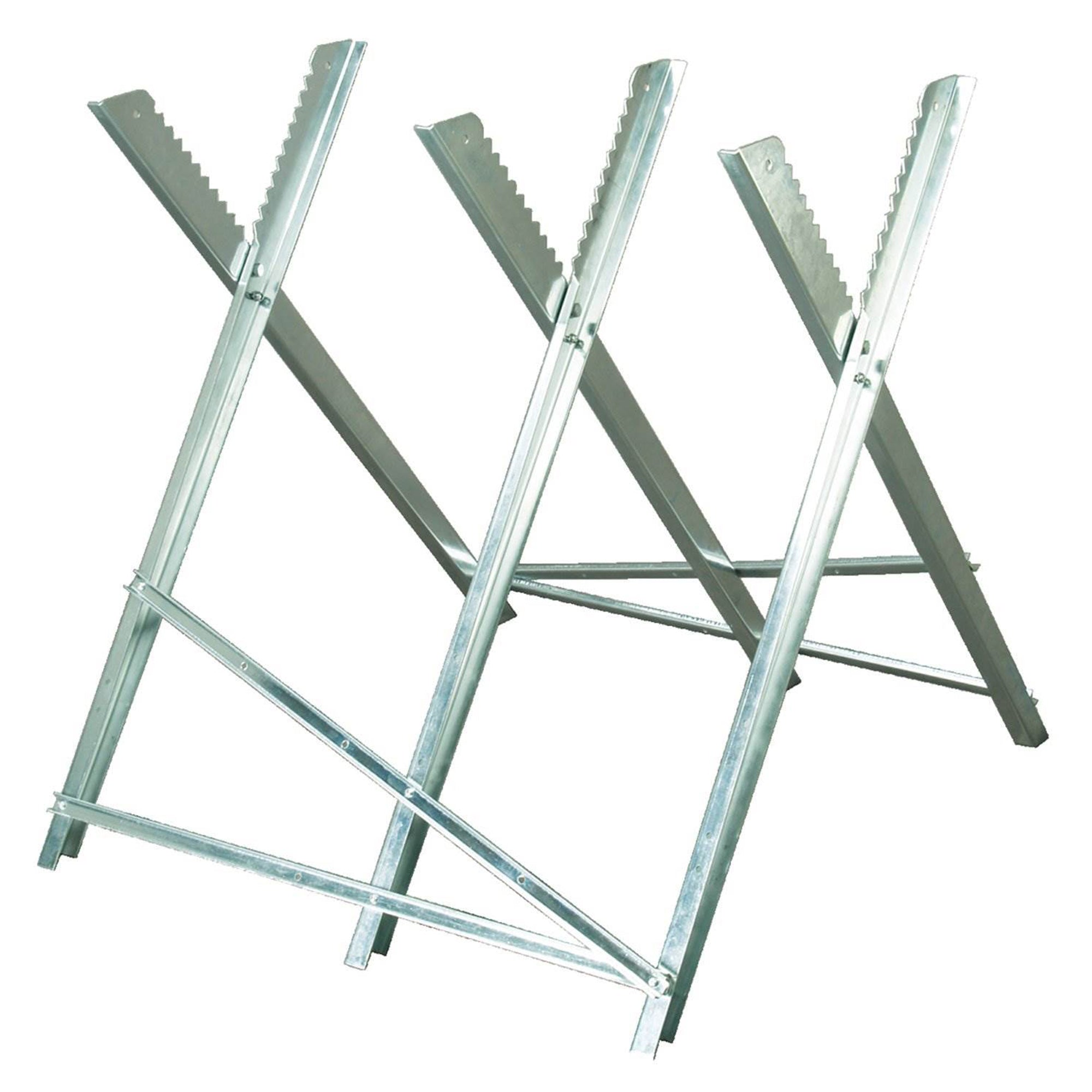 Timber Tuff TMW-10 Portable Adjustable Lumber Log Holder Sawhorse Stand (6 Pack) - VMInnovations