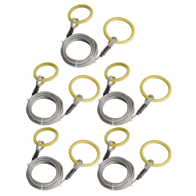 Timber Tuff TMW-38 10ft ATV UTV Log Lumber Choker Cable with Tow Rings (5 Pack) - VMInnovations