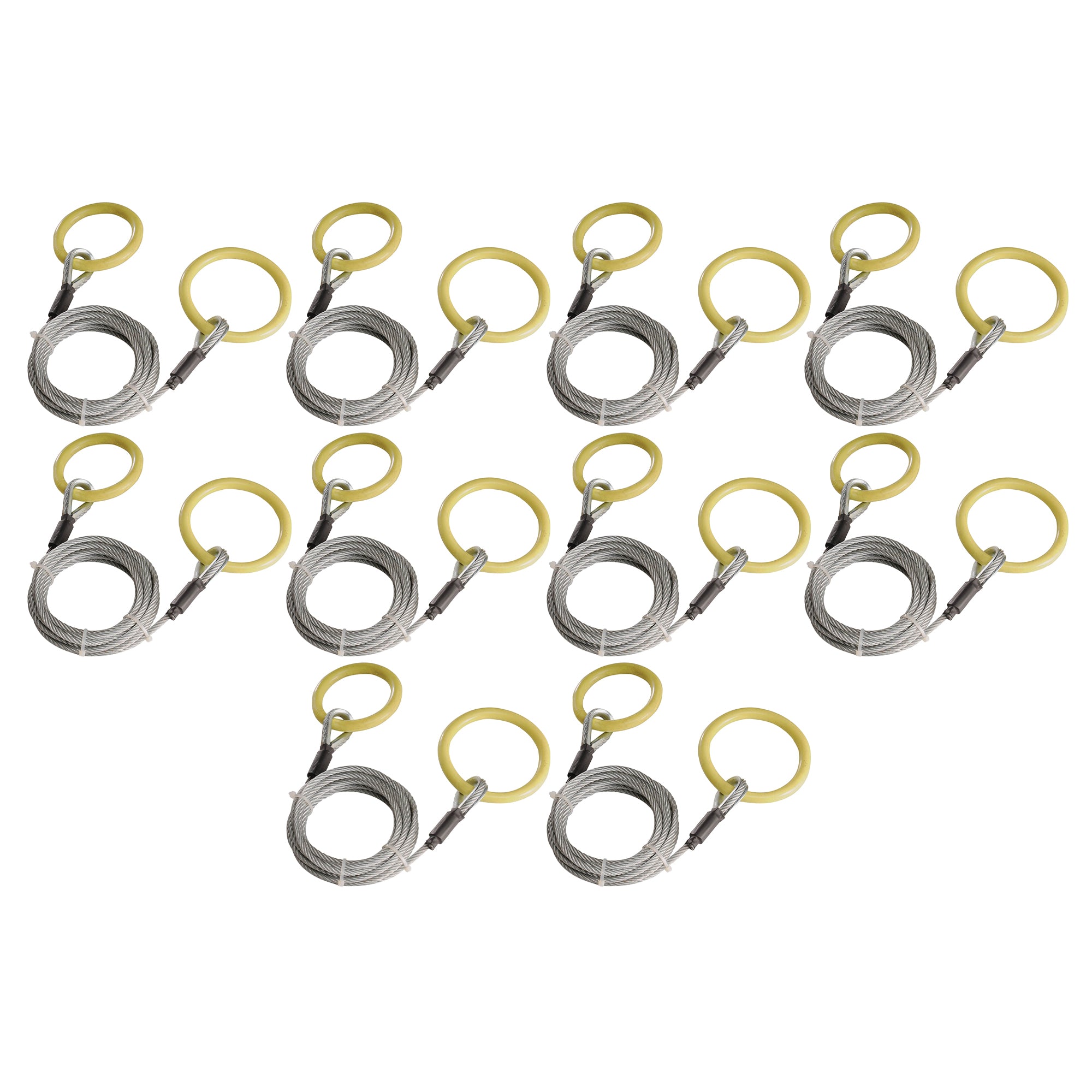 Timber Tuff TMW-38 10ft ATV UTV Log Lumber Choker Cable with Tow Rings (10 Pack)