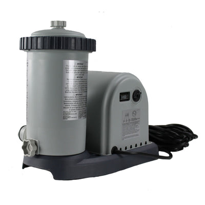 Intex 1500 Gph Krystal Clear Cartridge Filter Pump 110-120V w/ GFCI (Pump Only) (Used)