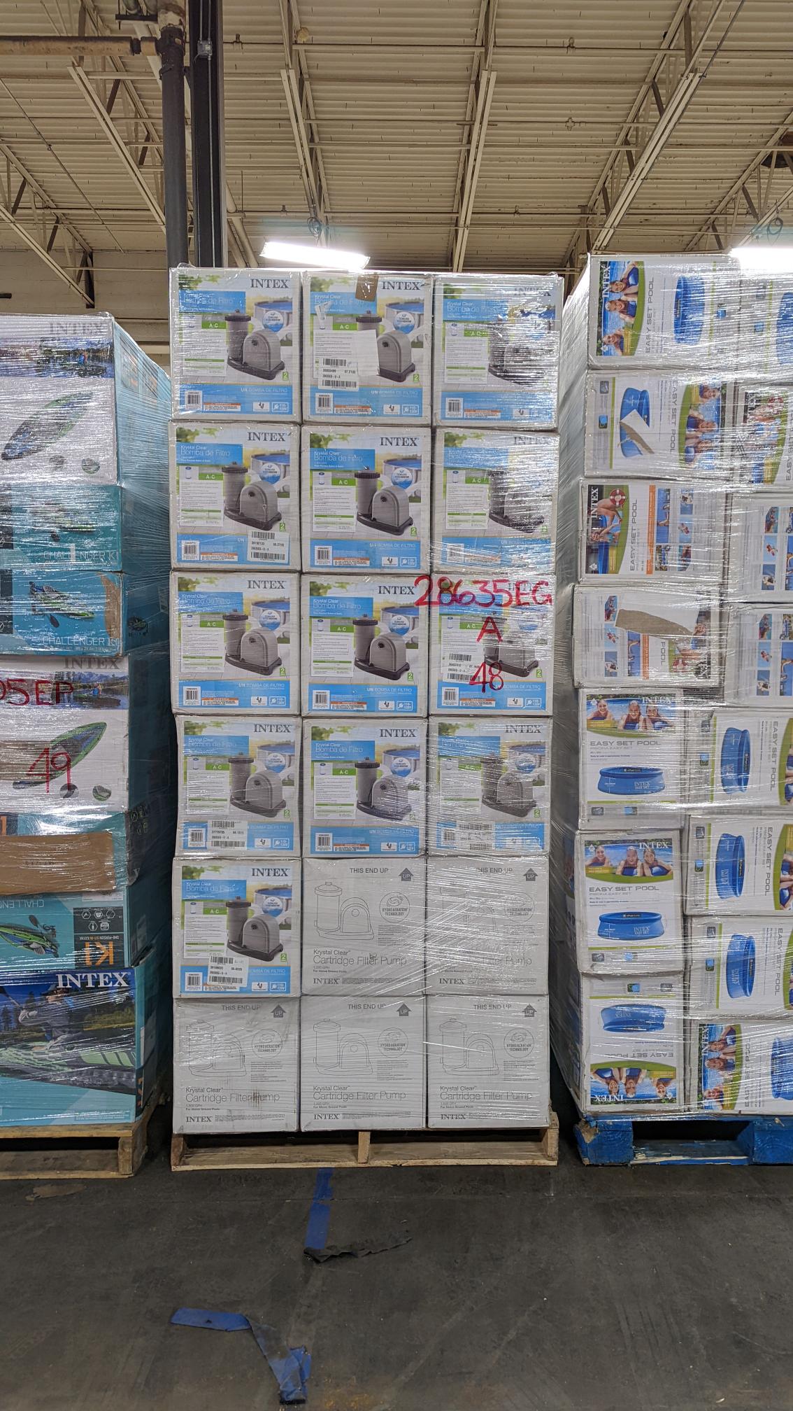 Intex 1500 GPH Easy Set Above Ground Pool Pump System (Open Box)(Pallet of 48)