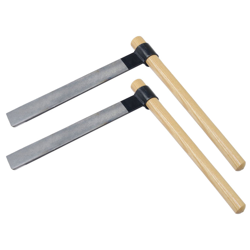 Timber Tuff Shingle Froe Traditional Woodworking Wood Splitting Tool (2 Pack)