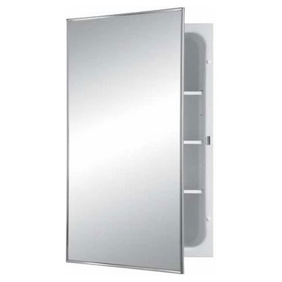 Jensen Basic Styleline 16 x 26 Inch Recessed Medicine Cabinet with Mirror, White
