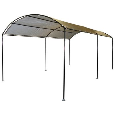 ShelterLogic Outdoor Monarc Waterproof Sun Protectant Gazebo Canopy, Sandstone