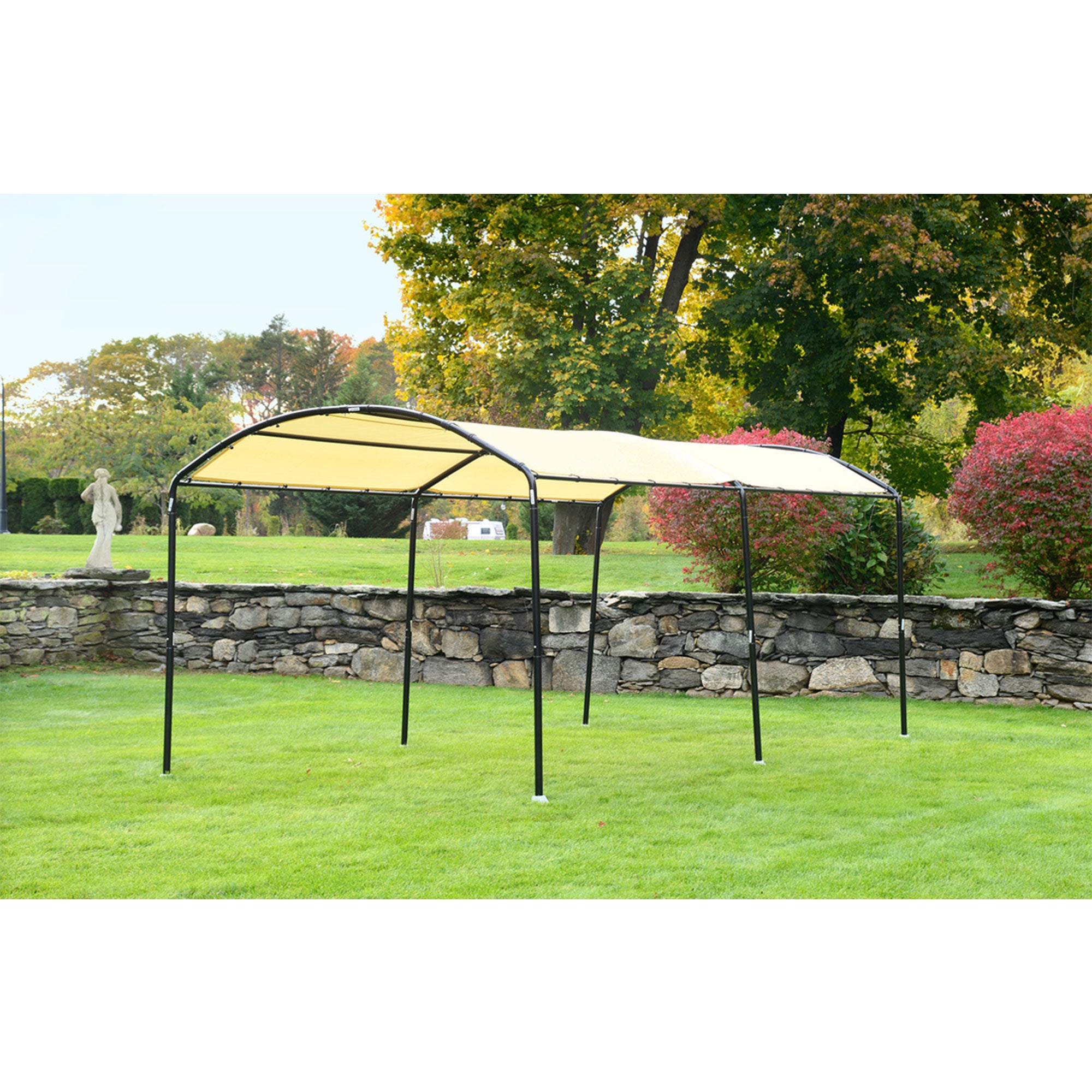 ShelterLogic Outdoor Monarc Waterproof Sun Protectant Gazebo Canopy, Sandstone