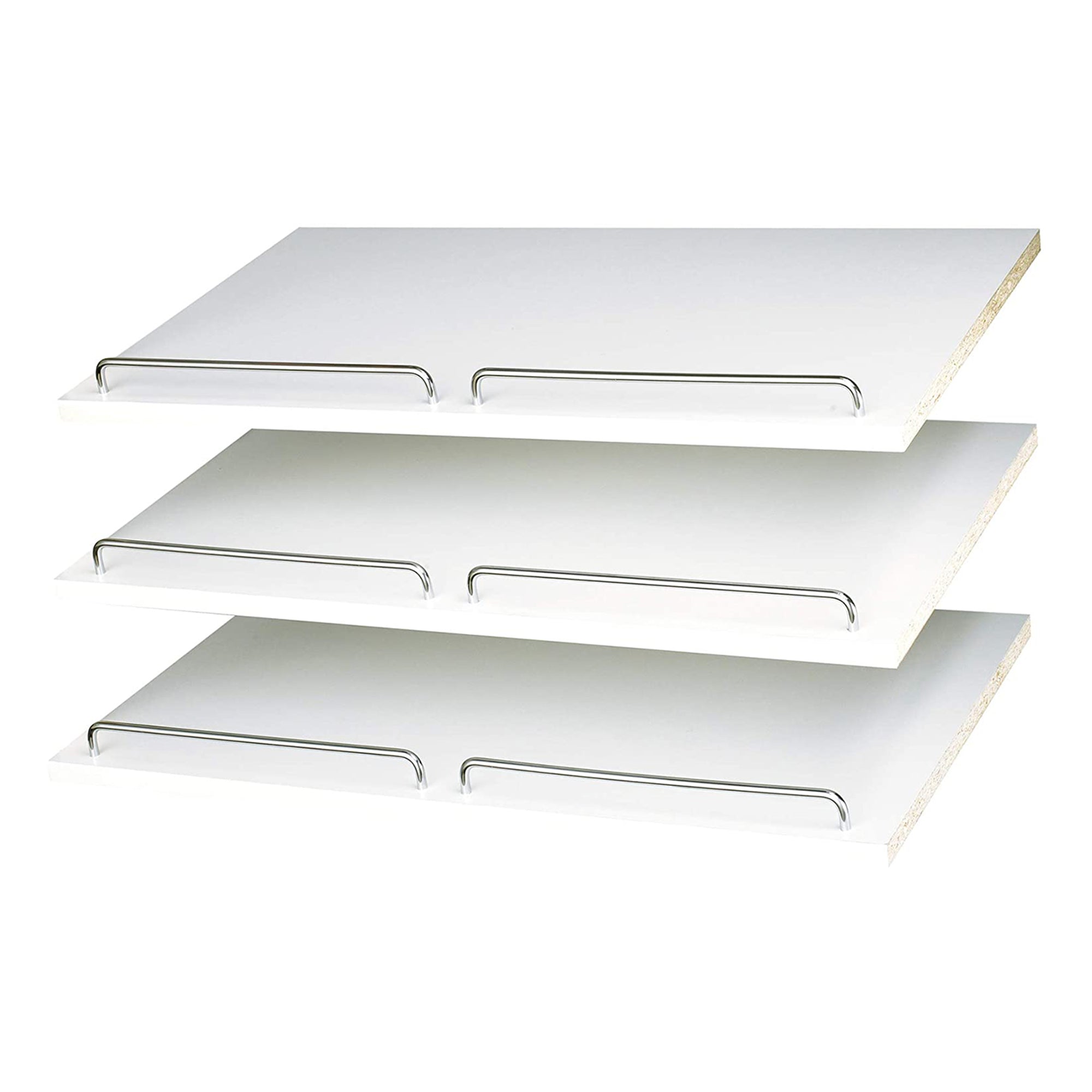 Easy Track Shoe Storage Closet Shelf and Drawer Organizer System, White Finish