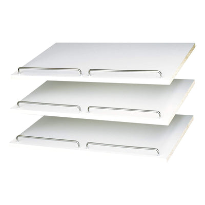 Easy Track Shoe Storage Closet Shelf and Drawer Organizer System, White Finish