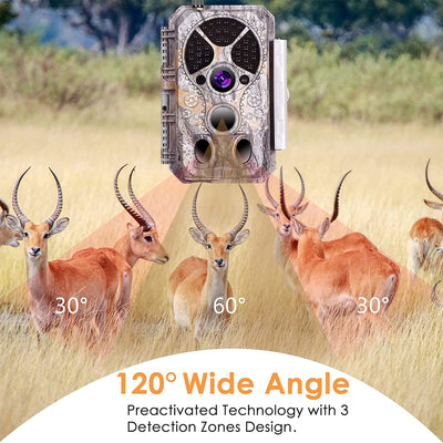 BlazeVideo Wireless Waterproof Night Vision Game Camera with Wide Angle Lens