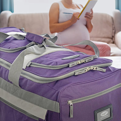 Olympia 33 Inch 8 Pocket U Shape Rolling Duffel Bag with Handle (Used) - VMInnovations
