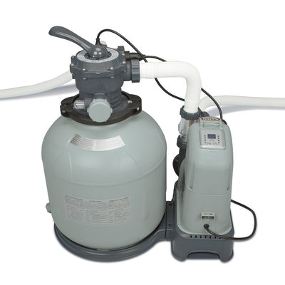 Intex Krystal Clear 2650 GPH Saltwater System & Sand Filter Pump (Brown Box)