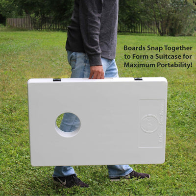 EZ Carry Portable All Weather Cornhole Set w/ Boards and Beanbags (Used) - VMInnovations