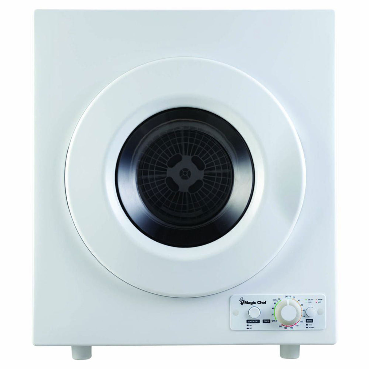 Magic Chef 3.5 Cubic Ft Compact  Clothes Dryer w/ Sensor & Timed Dry (Open Box)