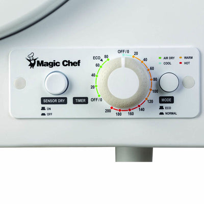 Magic Chef 3.5 Cubic Feet Compact Electric Clothes Dryer w/ Sensor Dry (Used)
