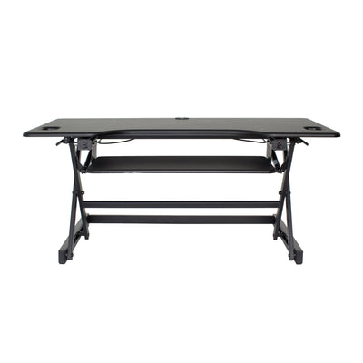 Rocelco Standing Desk Converter 46 Inch Deluxe Adjustable Support Riser, Black - VMInnovations