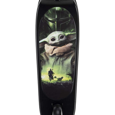 Huffy Kids Ages 3+ Star Wars The Child 3 Wheel Tilt N Turn Steel Scooter, Green