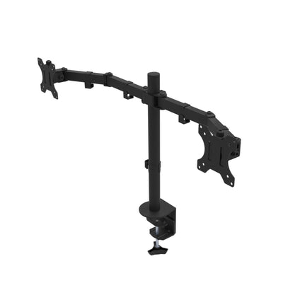 Rocelco Premium Double Monitor Desk Mount, Fits 13-27 In LED Screens (Open Box)