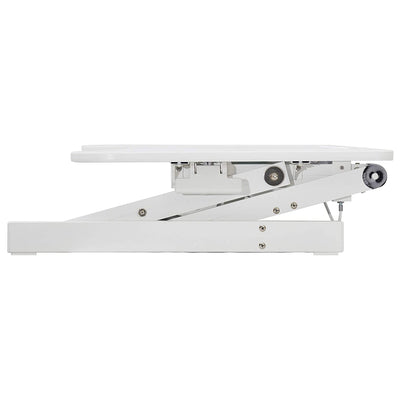 Rocelco Standing Desk Converter 37.5 Inch Deluxe Adjustable Support Riser, White
