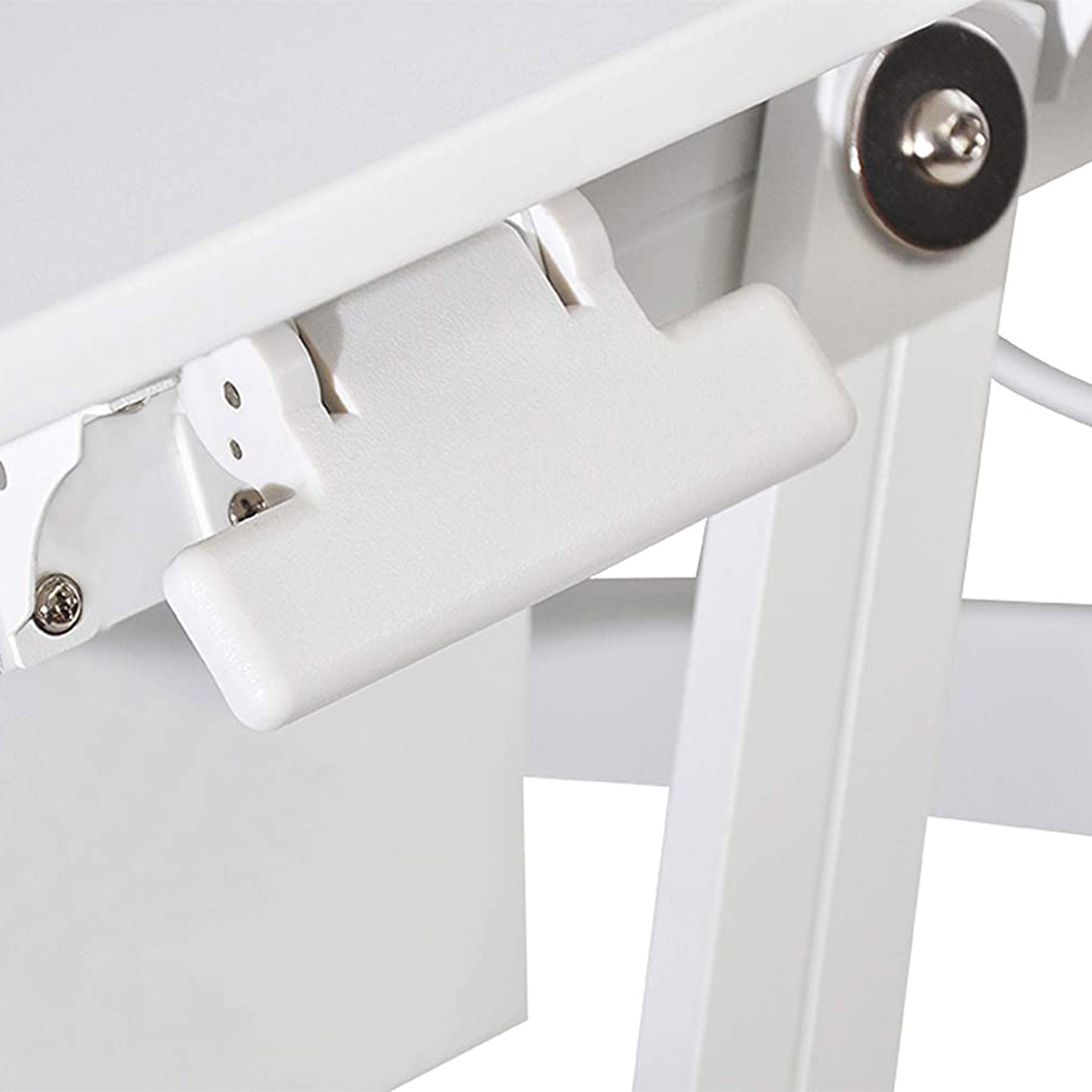 Rocelco Standing Desk Converter 37.5 Inch Deluxe Adjustable Support Riser, White