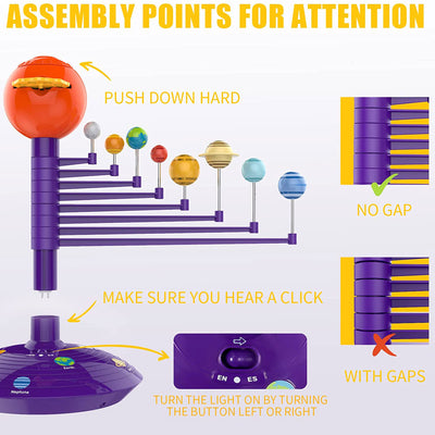 Science Can Solar System Planetary Electronic Projector w/ 3 Viewing Discs(Used) - VMInnovations