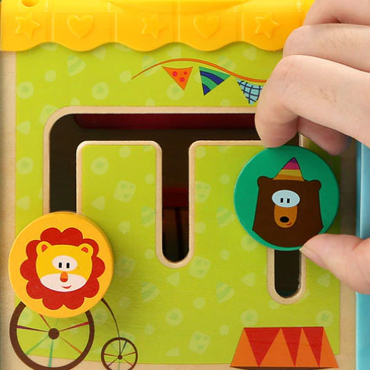 TopBright 5 in 1 Elephant Activity Cube w/ Maze and Games for Toddlers(Open Box)