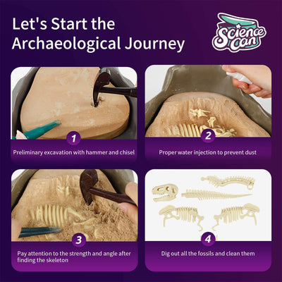 Science Can 160003G-1 Mesozoic Era Super Dinosaur Fossil Dig Kit for Ages 6 & Up - VMInnovations
