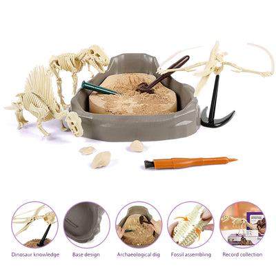 Science Can 160003G-1 Mesozoic Era Super Dinosaur Fossil Dig Kit for Ages 6 & Up - VMInnovations