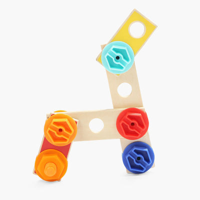 Topbright Toddler Construction Toy Set w/Foldable Bench, Tools & Truck(Open Box) - VMInnovations