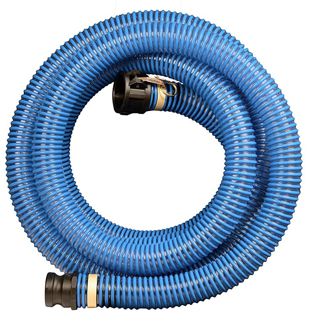 Apache 98106506 PVC 20 Foot Long XtremeFlex Poly Cam and Groove Suction Hose