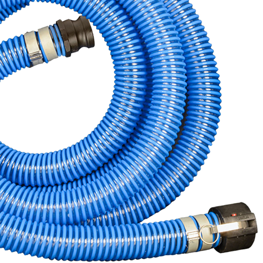 Apache 98106506 PVC 20 Foot Long XtremeFlex Poly Cam and Groove Suction Hose