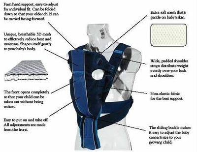BabyBjörn Baby Carrier Air - Sand/White, Mesh