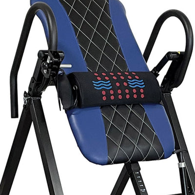 Health Gear 4.4 Advanced Heat & Vibration Massage Inversion Table, Blue/Black