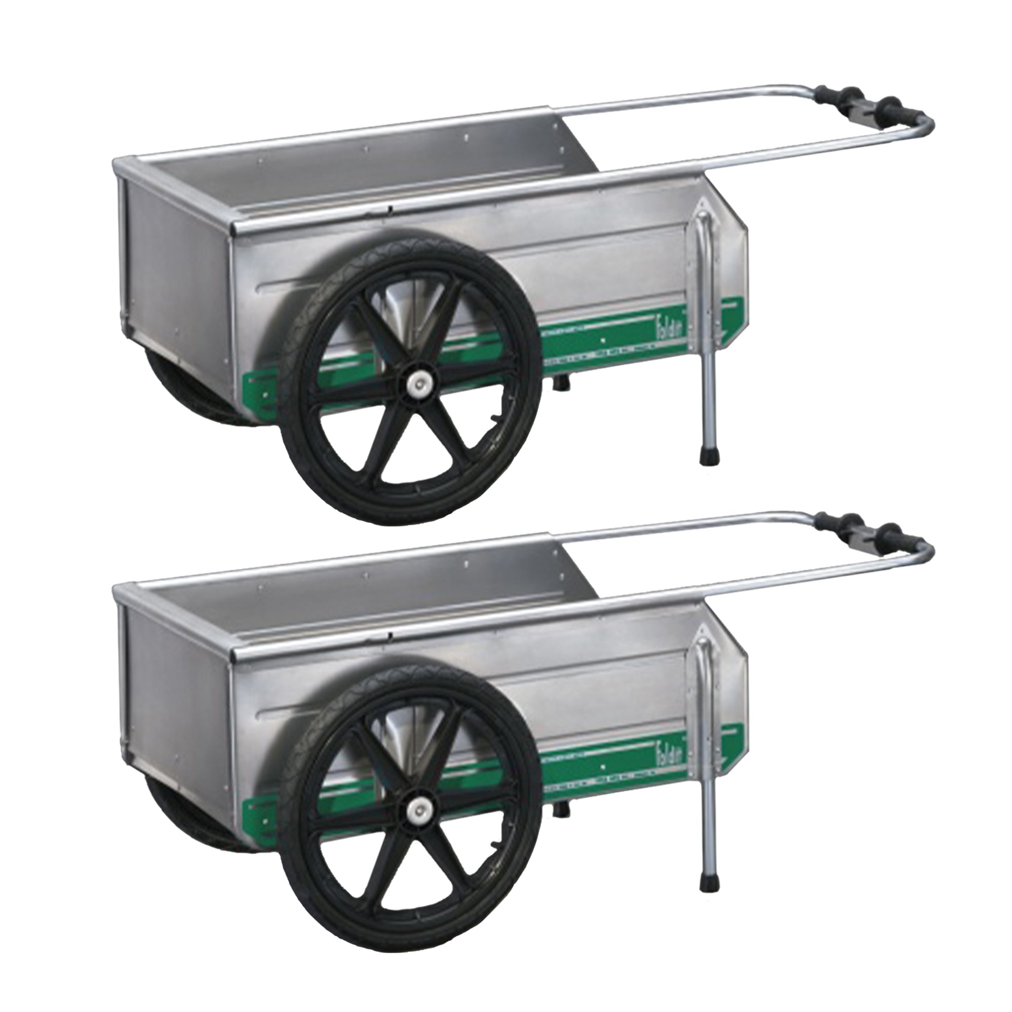 Tipke Manufacturing Company Foldit Do It All Aluminum Folding Cart, (2 Pack) - VMInnovations