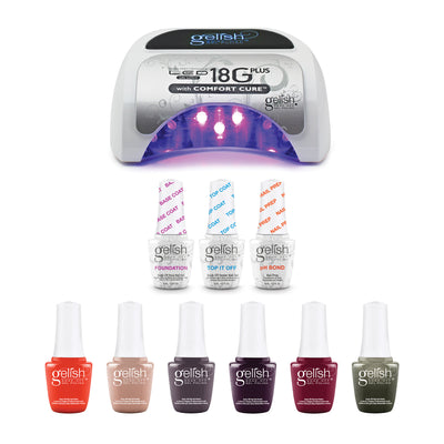 Gelish Complete Manicure Kit w/ LED Curing Light, Terrific Trio & Rendezvous Set