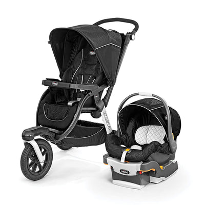 Chicco Activ3 Aluminum Jogging Travel System with Stroller and Car Seat, Black - VMInnovations