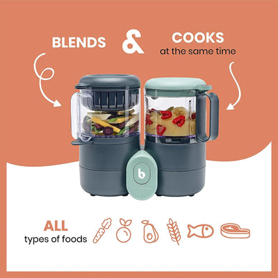 Babymoov Duo Meal Lite 4 In 1 Food Processor w/ Steam Cooker & Blender (Used) - VMInnovations