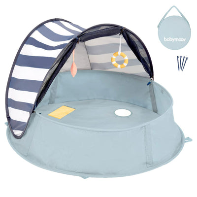 Babymoov Aquani Convertible Pop Up Tent, Kiddie Pool, and Play Yard with Canopy