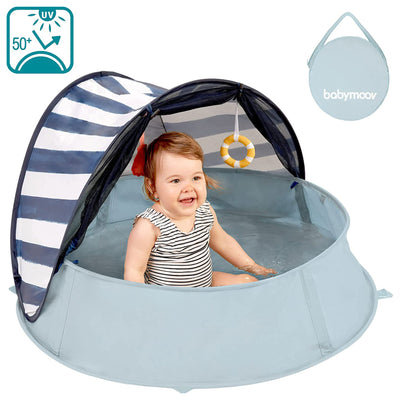 Babymoov Aquani Convertible Pop Up Tent, Kiddie Pool, and Play Yard with Canopy
