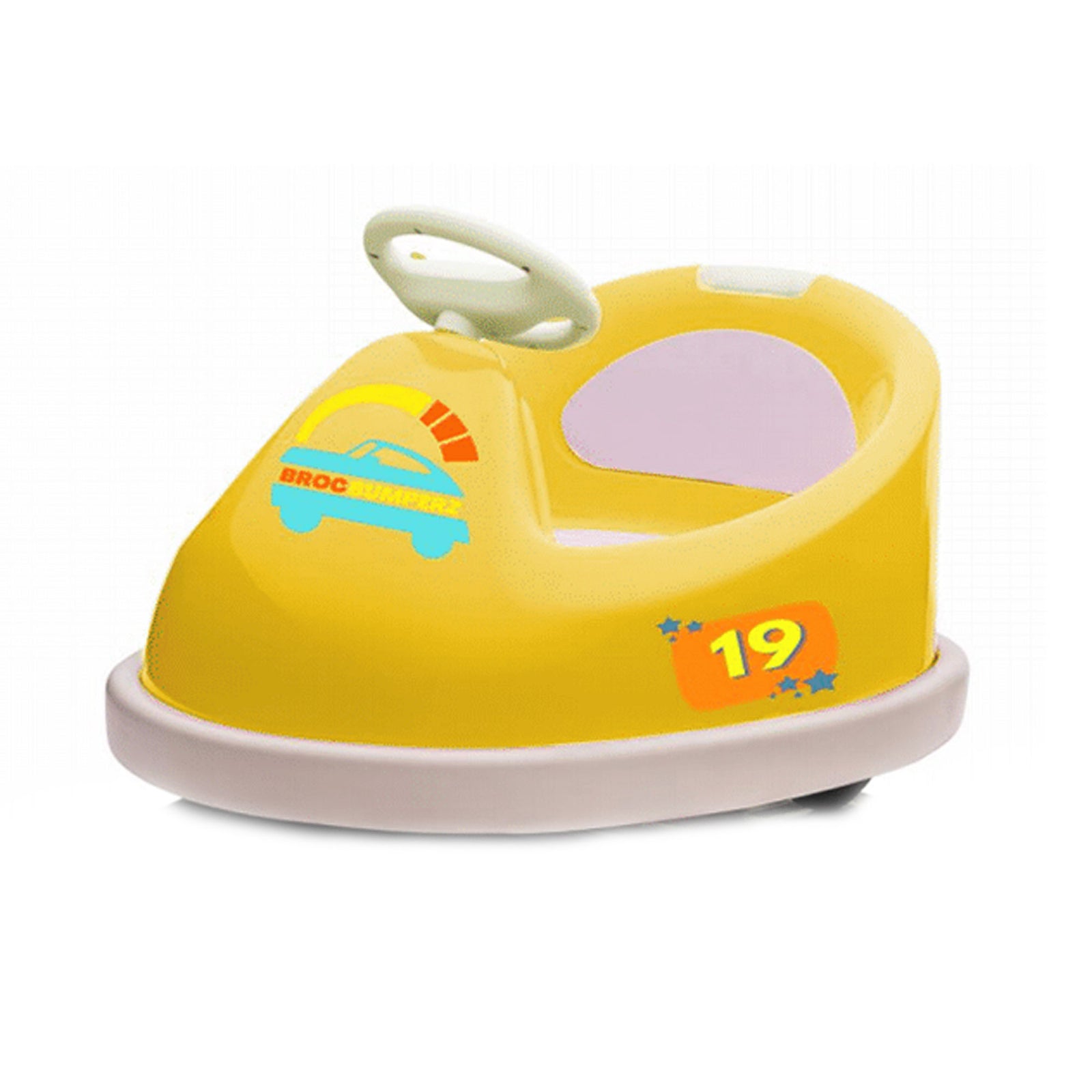 Best Ride On Cars Bumperz 6V Kids Electric Battery Powered Bumper Car, Yellow - VMInnovations