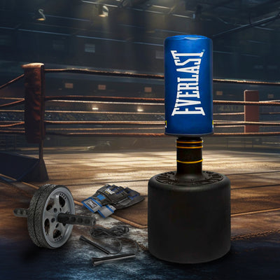 Everlast Powercore Free Standing HeavyDuty Fitness Training Bag w/Kit Blue(Used) - VMInnovations
