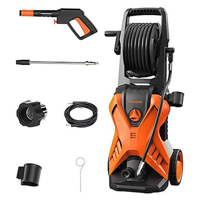 PAXCESS Cordless String Trimmer with Battery & Electric Power Washer with Nozzle