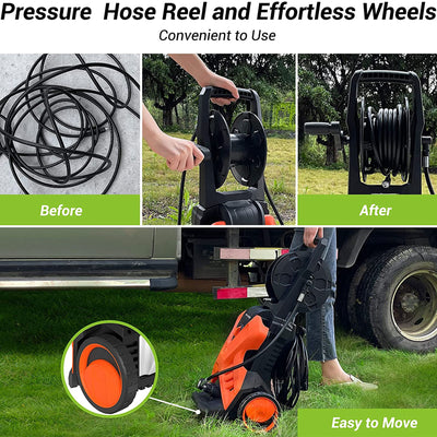 PAXCESS 3,000PSI 1,800 Watt Electric Power Washer with Adjustable Spray Nozzle