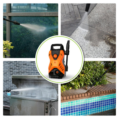 Paxcess Portable Electric Power Washer Machine with Adjustable Spray Nozzle