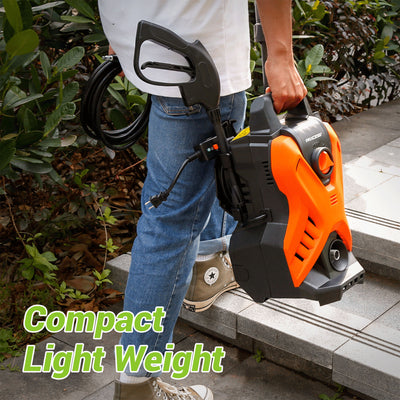 Paxcess Portable Electric Power Washer Machine with Adjustable Spray Nozzle