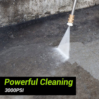 PAXCESS HWY23E 3,000 PSI Portable Electric Power Washer w/ Wheels & Accessories