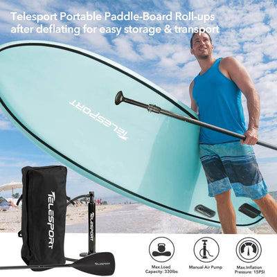 TELESPORT Paddle Boards Inflatable Stand Up Paddleboard with Accessories, Blue