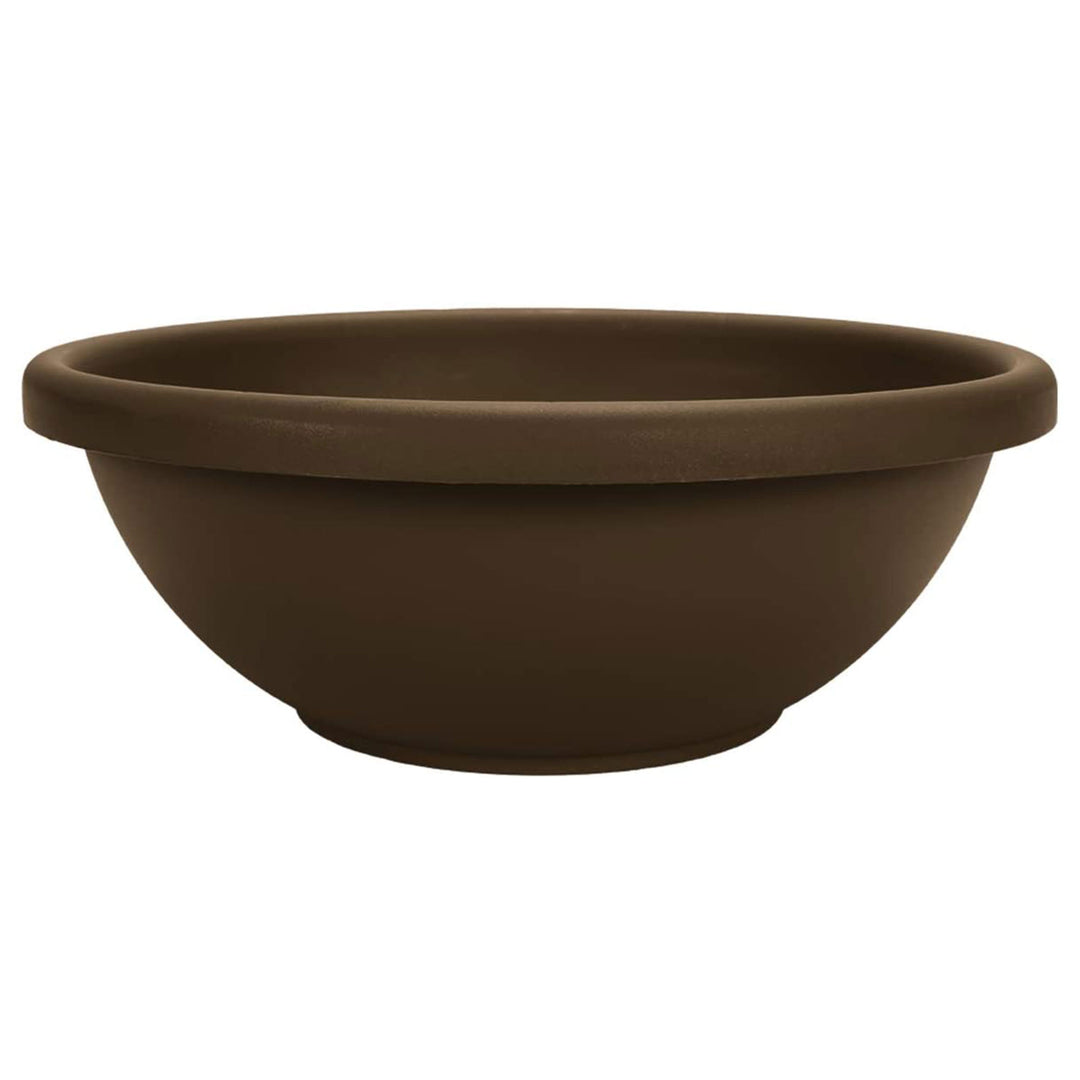 The HC Companies GAB18000E21C006LRTOX 18" Garden Bowl Planter, Chocolate (Used)