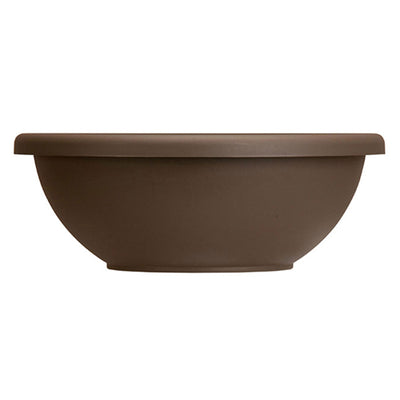 The HC Companies GAB18000E21C006LRTOX 18 Inch Garden Bowl Planter, Chocolate