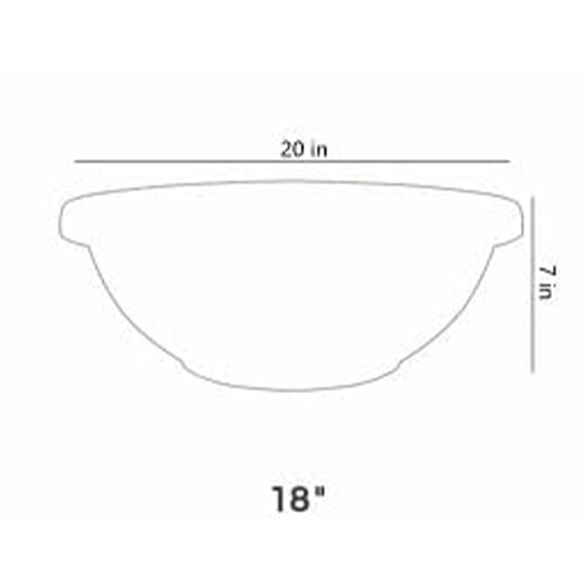 The HC Companies GAB18000E21C006LRTOX 18 Inch Garden Bowl Planter (Open Box)