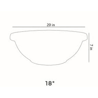 The HC Companies GAB18000E21C006LRTOX 18 Inch Garden Bowl Planter (Open Box) - VMInnovations