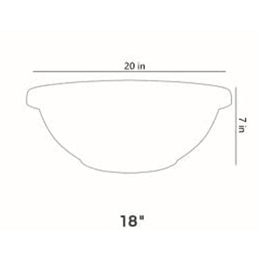 The HC Companies GAB18000E21C006LRTOX 18" Garden Bowl Planter, Chocolate (Used)